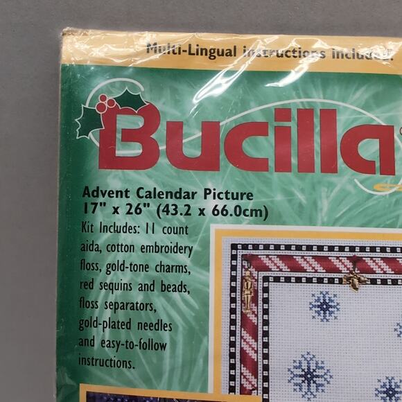 Bucilla Advent Calendar Picture Counted Cross Stitch Kit 84115 - Picture 5 of 5